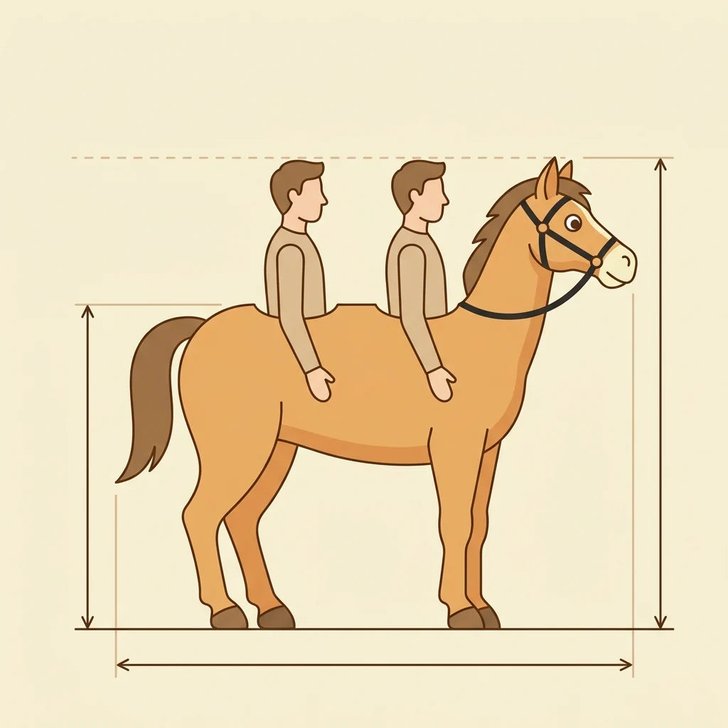 2 Person Inflatable Horse Costume